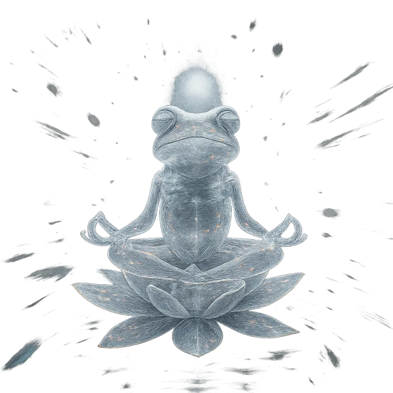 Stone Frog Lotus Meditation Burst