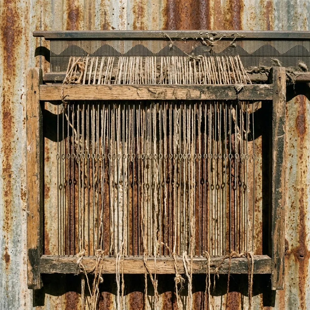 Heddle Eye, Threaded Once