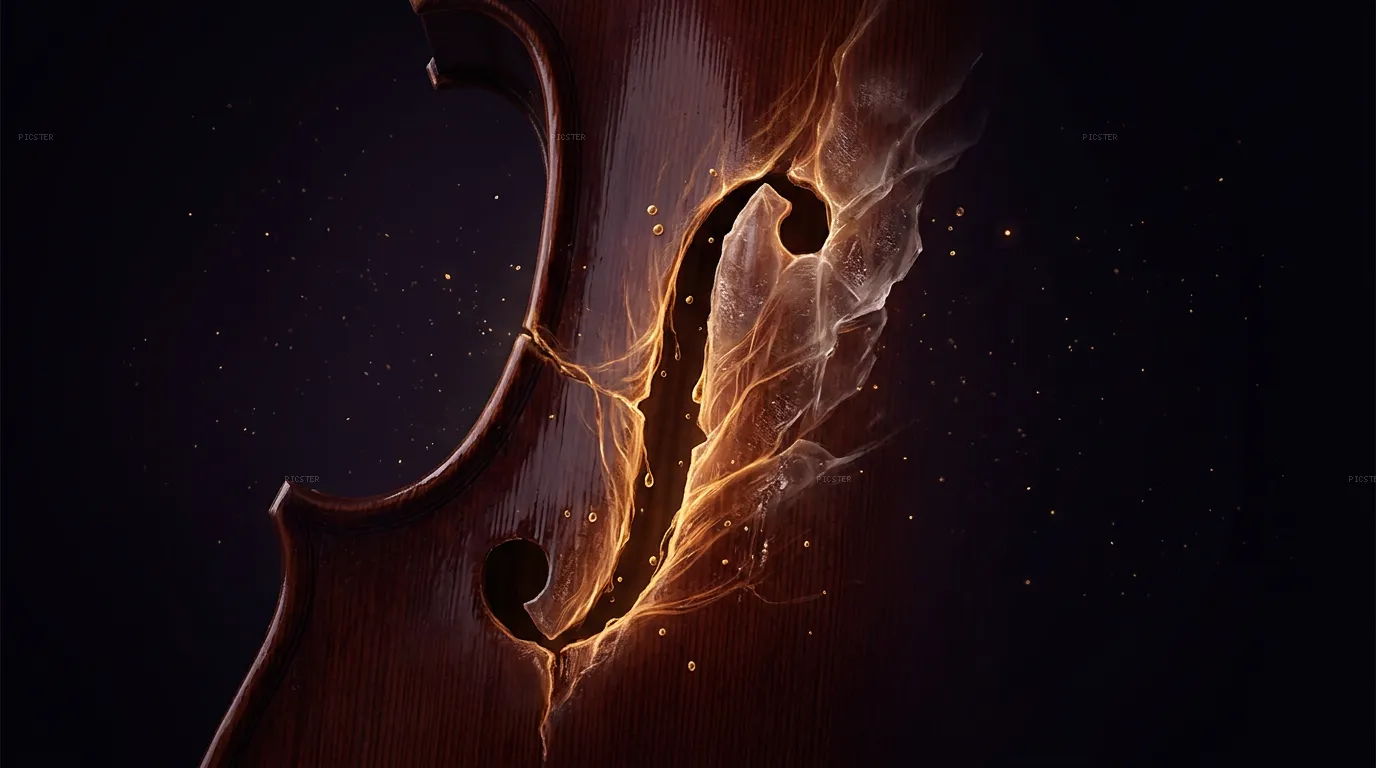 Cello Throat Opening Into Amber