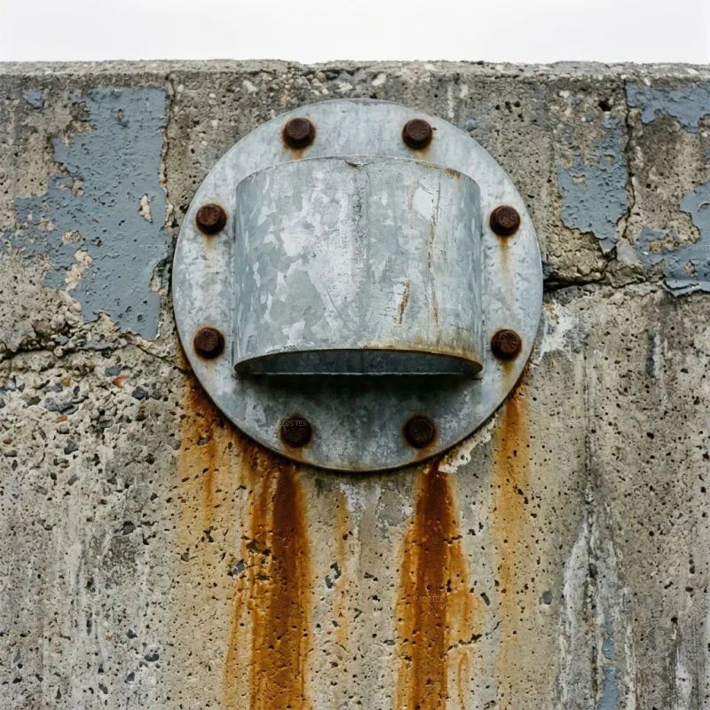 Filtration Pipe Collar, West Elevation