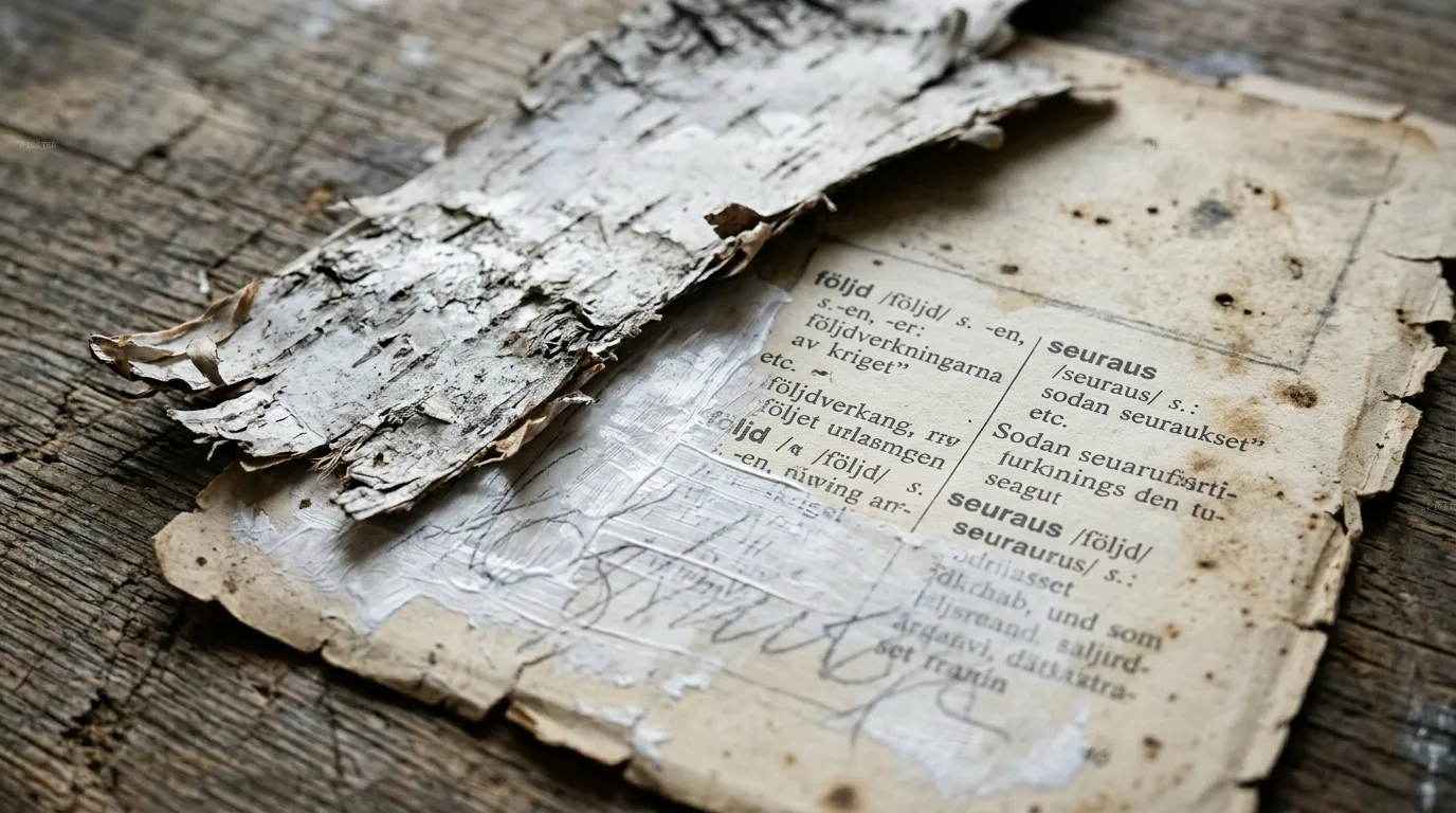Birch Bark Torn at the Seam