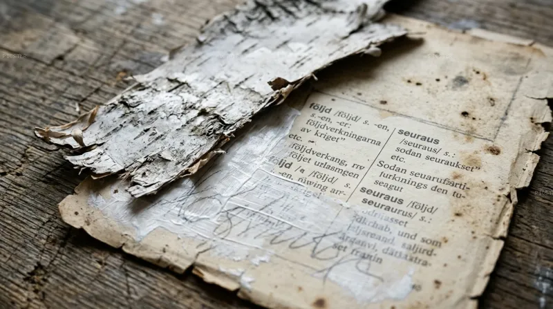 Birch Bark Torn at the Seam