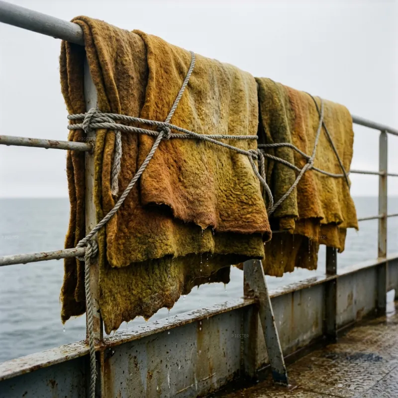 Felted Wool Steaming, Thasos Ferry Deck