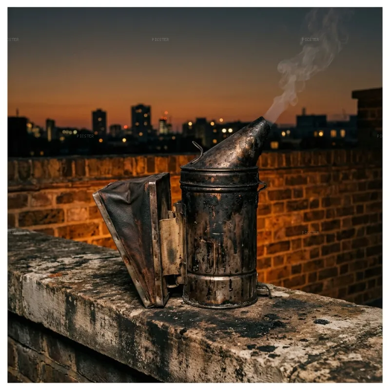 Smoker Embers, Bermondsey Rooftop Twilight