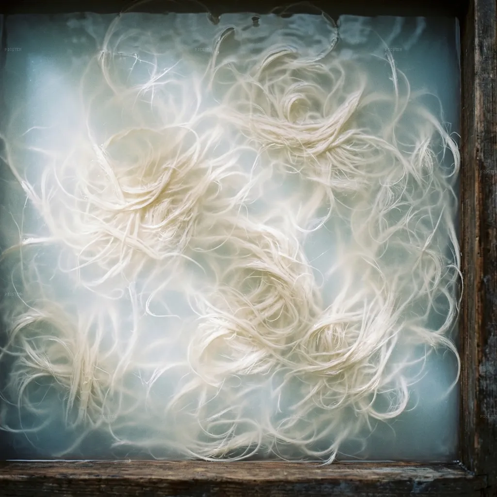 Kozo Fibres, Suspended in the Vat