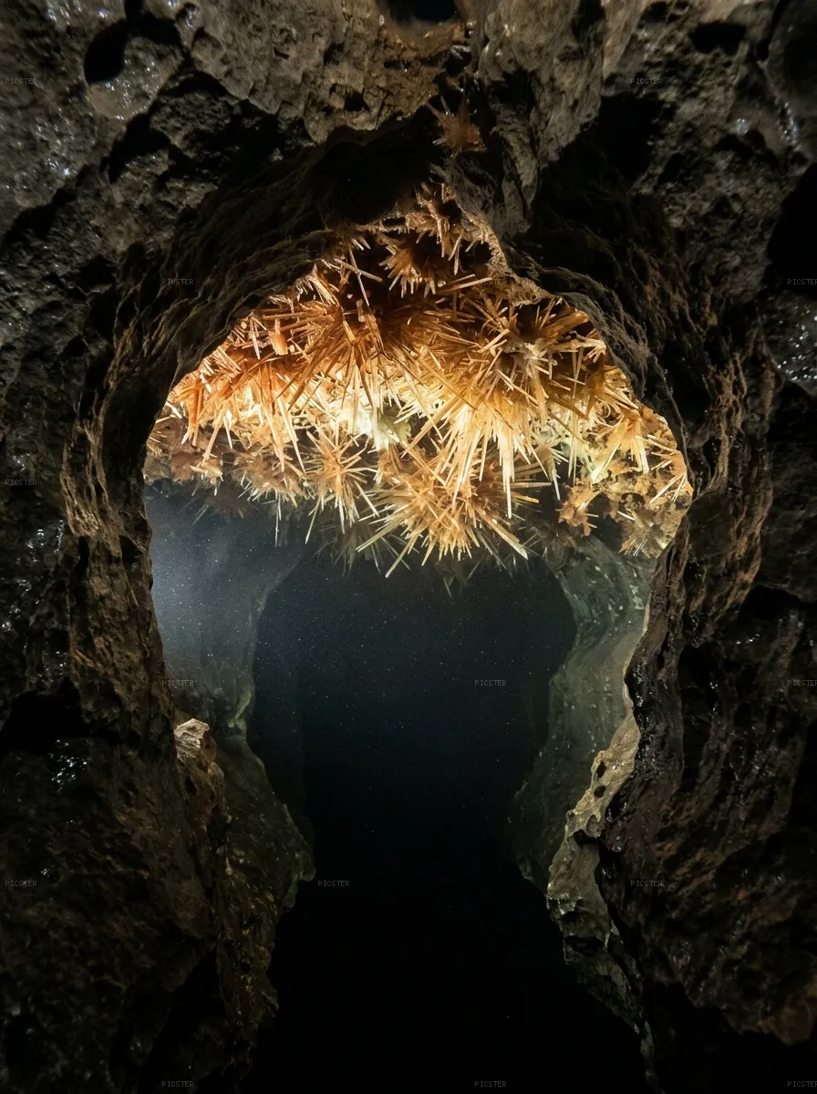 Speleothem Veil, Sump Throat