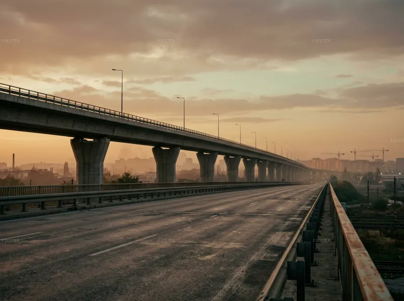 Cluj Overpass at Thermal Dusk