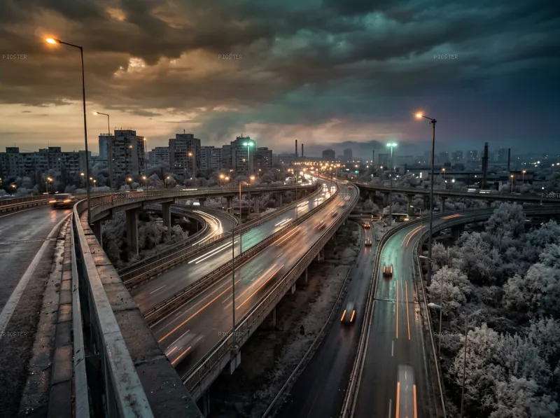 Cluj Ring Road, 2047 Dusk