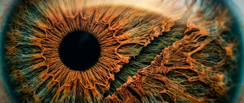 Amber Fault Line, Left Eye