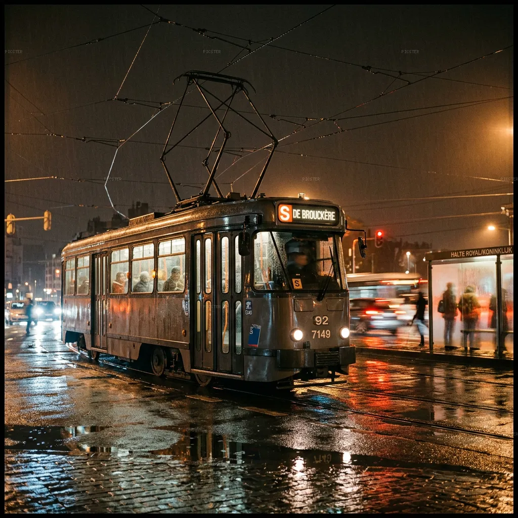 Tram Stop, Seconds Before Green