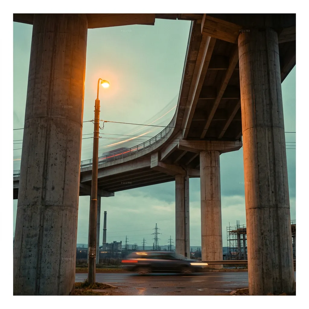 Cluj Overpass at Mineral Dusk