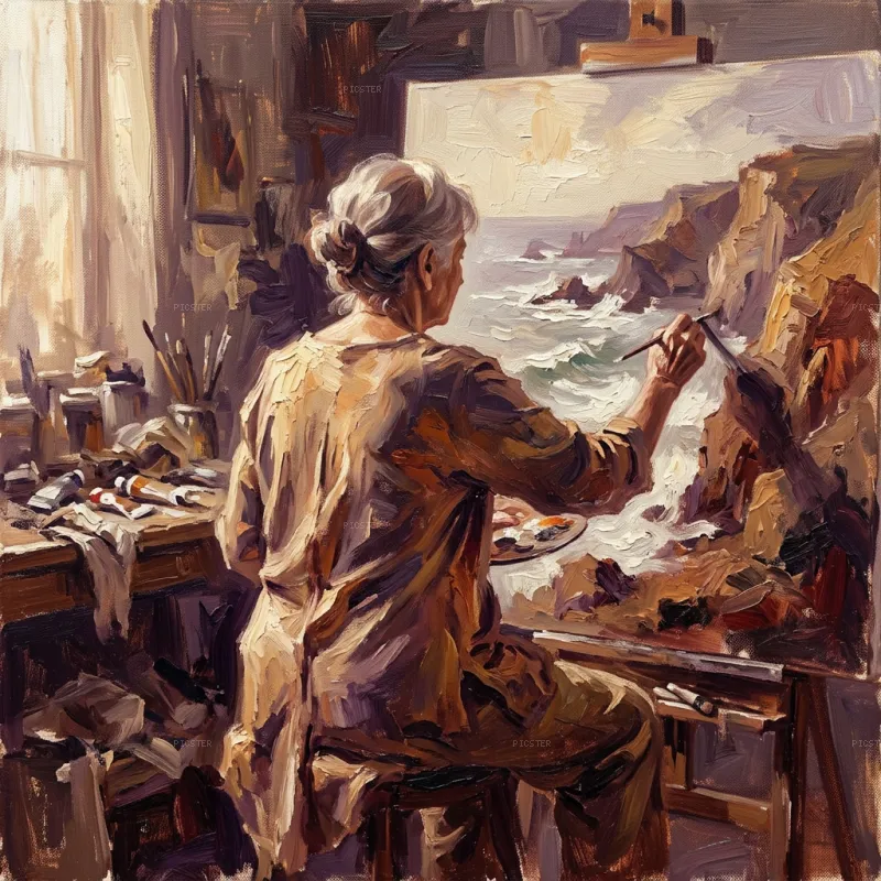 She Becomes the Shore She Paints