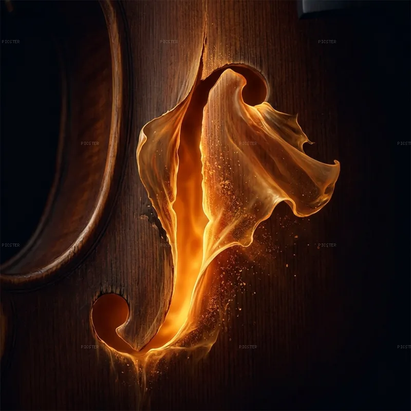 Cello Throat Opening Into Amber