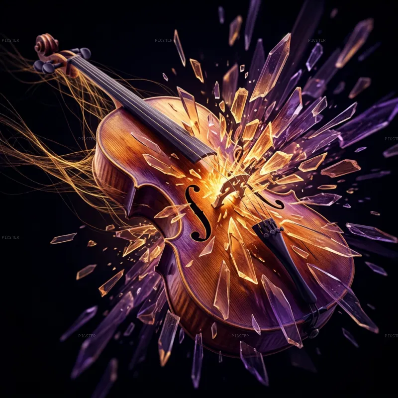 Cello Spine Becoming Amber Glass
