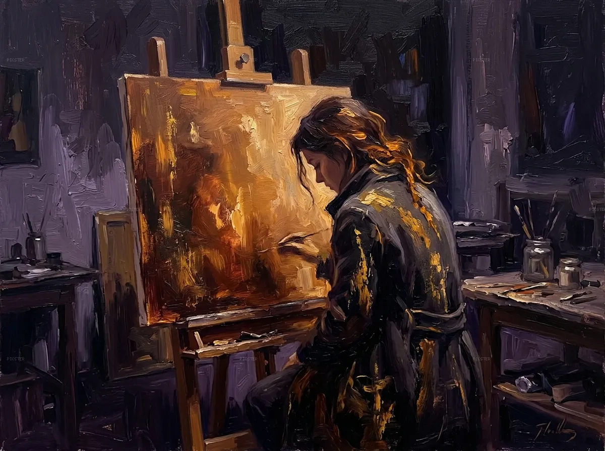 She Lets the Brush Forget Her Name