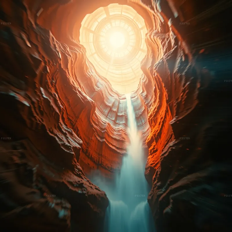 Light Pours Through the Canyon Throat