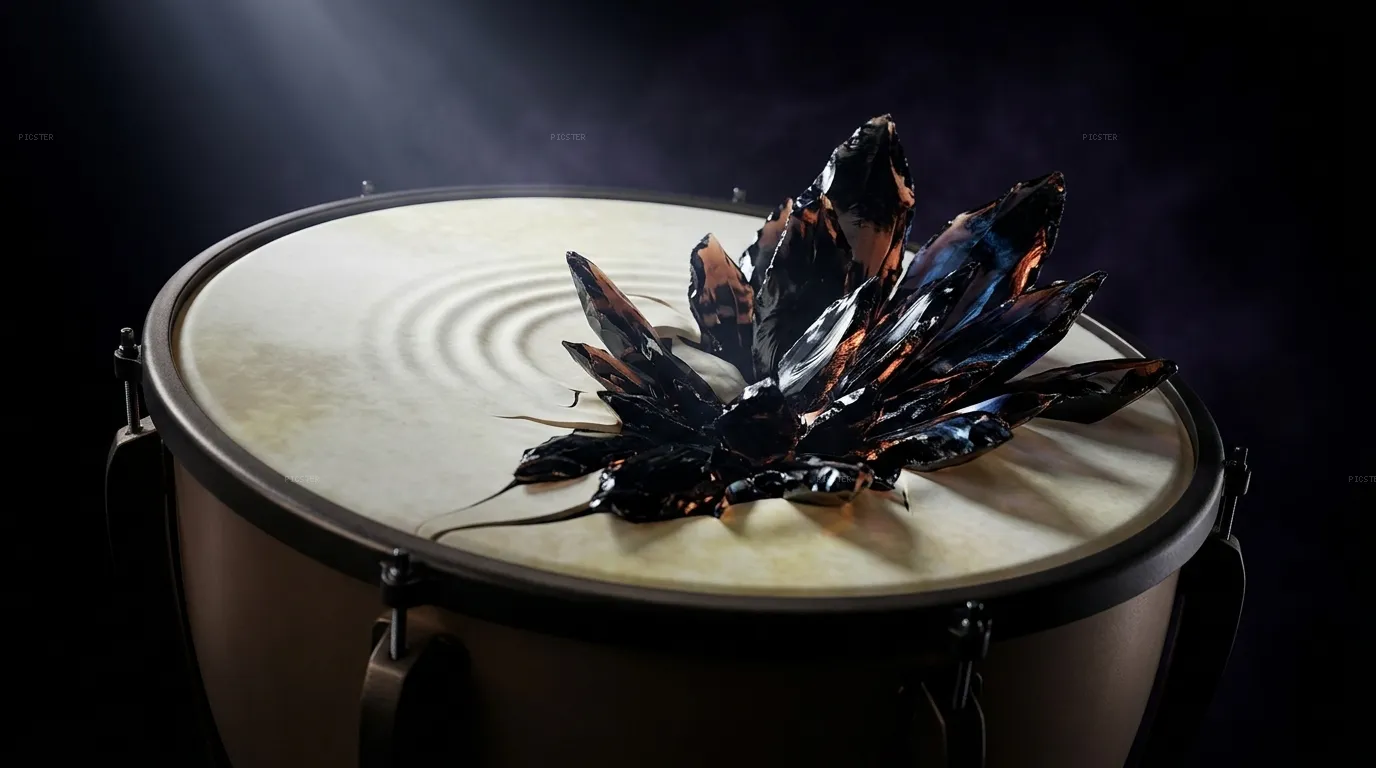 Timpani Skin Surrendering to Obsidian Bloom